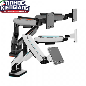 Giá treo màn hình Human Motion T9 Pro II Dual (23" - 43")(Trắng/Xám)