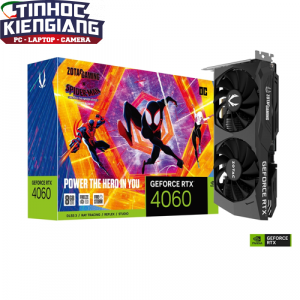 Card Màn Hình - VGA ZOTAC GAMING GeForce RTX 4060 8GB OC Spider-Man™: Across The Spider-Verse Bundle GDDR6 (ZT-D40600P-10SMP)