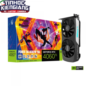 Card Màn Hình - VGA ZOTAC GAMING GeForce RTX 4060 Ti 16GB AMP SPIDER-MAN™: Across the Spider-Verse Bundle GDDR6 (ZT-D40620F-10SMP)