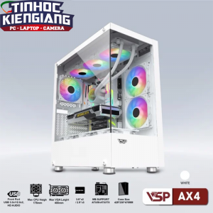 Vỏ máy tính VSP AX4 Trắng - (No Fan)