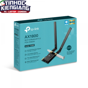 Card Mạng không dây TP-Link Archer TX20E AX1800 (PCI-Express Wi-Fi 6 và Bluetooth 5.2)