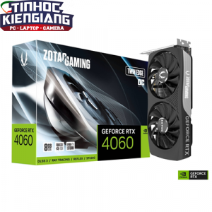 Card Màn Hình - VGA ZOTAC GAMING GeForce RTX 4060 8GB Twin Edge OC GDDR6 (ZT-D40600H-10M)
