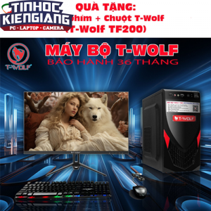 Máy bộ T-WOLF TW02/Main T-WOLF H61/CPU Intel Core i5-3570/Ram DDR3 8GB/1600/SSD T-Wolf 256GB/Nguồn T-Wolf 600W/LCD T-Wolf TW-F22VFHD75 +Tặng bộ phím chuột T-Wolf TF200