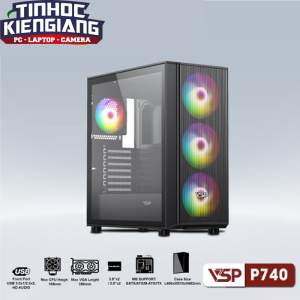 Vỏ máy tính VSP P740 Full ATX và E-ATX (No Fan)
