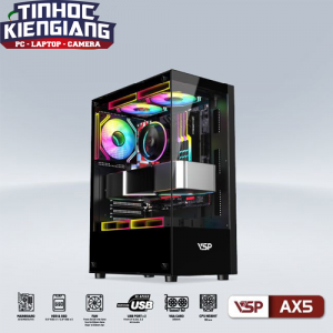 Vỏ máy tính VSP AQuanaut AX5  Đen (No Fan)
