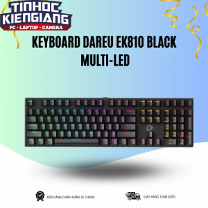 Bàn phím cơ Dareu EK810 Black Multi-LED (Blue/Red/Brown Switch)