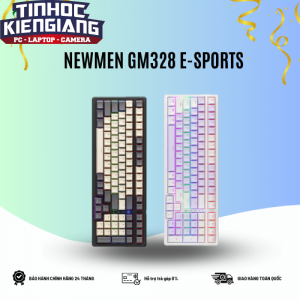 Bàn phím cơ Newmen GM328 E-Sports Gray – White (Switch Red/Blue)