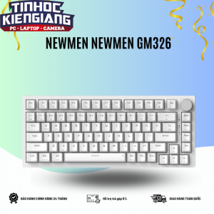 Bàn phím cơ Newmen GM326 White (Switch Brown/Blue)