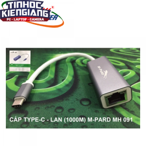 Bộ chuyển đổi USB Type-C sang Ethernet RJ45 Gigabit M-PARD MH091