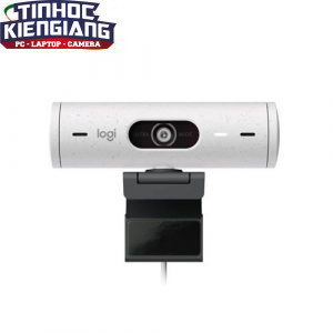 Webcam Logitech Brio 500 FHD 1080P (Trắng/Hồng)