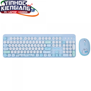 Combo Phím Chuột Không Dây HELLO BEAR GEEZE (BLUE/GREEN/MILK TEA/PURPLE)
