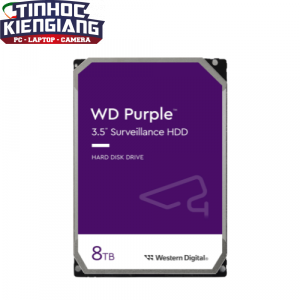 Ổ Cứng HDD Western Purple 8TB TÍM (WD85PURZ) 3.5 Chính Hãng