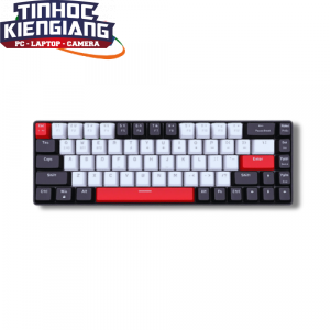Bàn phím cơ E-DRA EK368L Wireless Beta White & Black (Red switch)