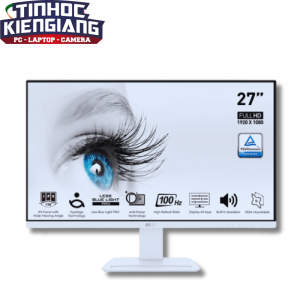 Màn hình MSI PRO MP273AW 27 inch FHD IPS 100Hz 1ms - Trắng