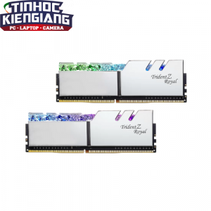 Ram Máy Tính GSKILL  F4-3200C16D-16GTRS 2x8GB TridentZ RGB - Royal Silver