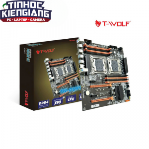 AINBOARD T-WOLF Xeon TW-DU99D4 (2*LGA2011-3E5V3-V4/8*DDR4(Chạy được Ram thường)/Lan 1000/2*NVMe-M.2 Sata/2*PCIe16X/2*PCIe1X)