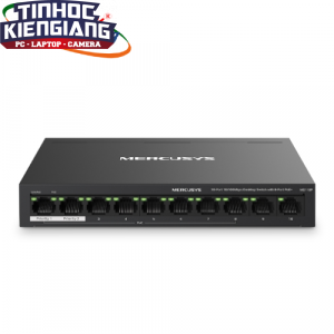 Thiết bị chuyển mạch Switch PoE+ Mercusys MS110P (10 port/ 10/100Mbps)