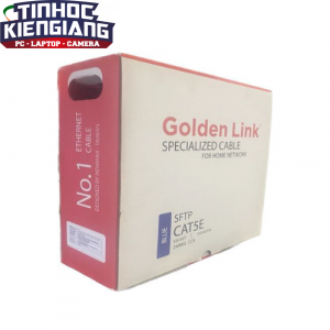 Cáp mạng Golden Link PLATINUM CAT5E SFTP TW1102-100 (100 mét) Màu Xanh Dương (Made in Taiwan)