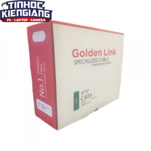 Dây cáp mạng Golden Link SFTP Cat6 Platinum TAIWAN 100m/cuộn (X/Lá)