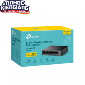 Thiết bị chuyển mạch Switch Gigabit 5 Cổng với 4 Cổng PoE+ TP-Link LS105GP