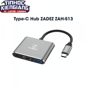 Bộ chuyển đổi Type-C 3 in 1 Zadez ZAH-513