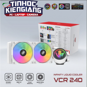 Tản nhiệt nước VSP VCR-240 Infinity Liquid trắng