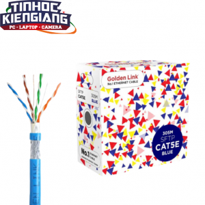 Dây cáp mạng Golden Link SFTP Cat 5e Platinum TAIWAN 305m/cuộn (X/Dương)