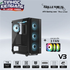 VỎ CASE MÁY TÍNH VSP V3 (ĐEN)