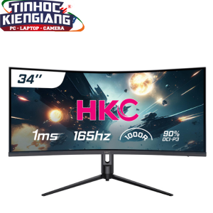 Màn Hình LCD HKC Cong MG34H18Q 34 inch WQHD 165Hz 1000R Loa