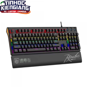 Bàn Phím Cơ Led Có Dây Deiog M105 Kèm Giá Chống Mỏi Tay (Đen)