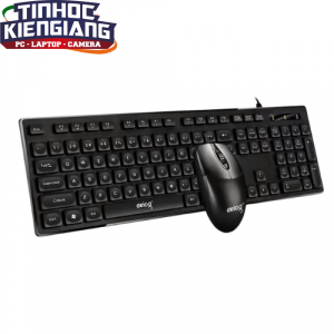 Combo Bàn Phím Chuột Có Dây Deiog DY-912 Văn Phòng (Đen)