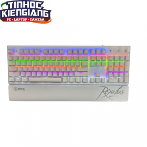 Bàn Phím Cơ Led Có Dây Deiog M105 Kèm Giá Chống Mỏi Tay (Trắng)