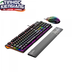 Combo Bàn Phím Chuột Cơ Led Có Dây Deiog M115 (Đen)