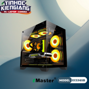 Vỏ máy tính Emaster Gaming ECG985B Màu đen (Chưa Kèm Fan)