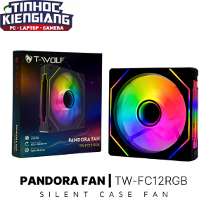Fan Case T-WOLF TW-FC12RGB-B/W (Black/White/12cm/45cfm/1500rpm/LED RGB Vô cực)