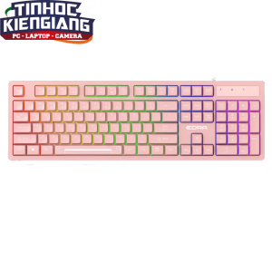 Bàn Phím Gaming Giả Cơ E-DRA EK506 Led Rainbow (Hồng)