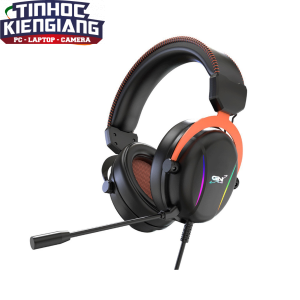 Tai nghe Gaming GNet GX6 7.1 USB màu đen viền cam