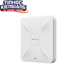 Thiết bị mạng - Router Wi-Fi RUIJIE RG-RAP2260 WiFi 6 ốp trần 1775Mbps, Tải 500user, 1 Cổng PoE chuẩn Gigabit