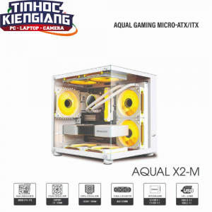 VỎ CASE MÁY TÍNH AQUAL X2-M WHITE