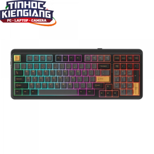 Bàn Phím Cơ Không Dây Dare-U EK98 Pro Black Golden