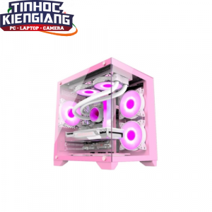 Vỏ máy tính Emaster Gaming ECG985P Hồng (m-ATX) Chưa Kèm Fan