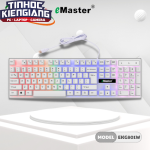 BÀN PHÍM LED 7 MÀU EMASTER EKG801W