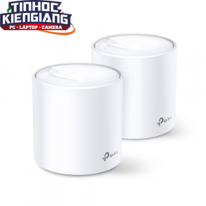 Bộ Phát Wifi 6 TP-Link Deco X60 2-Pack (Chuẩn AX/ AX5400Mbps/ 4 Ăng-ten Ngầm/ Wifi Mesh/ 55 User)