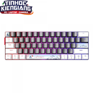 Bàn phím chơi game cơ EDRA EK361W - SNOW (White + Gray)