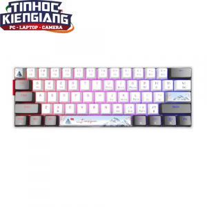 Bàn phím chơi game cơ EDRA EK361W - SNOW (Gray + White)