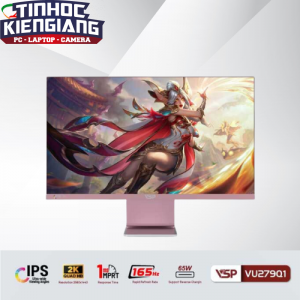 Màn hình LCD 27 INCH VSP VU279Q1 2K QHD 165Hz 1MS IPS Pink