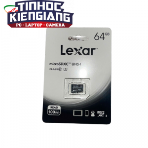 Thẻ nhớ Lexar MicroSDHC C10 (LMS0C10064G-BNNNG) 64GB tốc độ đọc lên đến 100MB/s