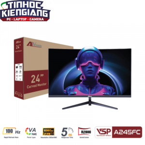 Màn Hình Cong AIVISION A245FC (24inch | FHD | VA | 100Hz | 5ms) - Black