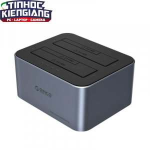 Đế Cắm Ổ Cứng (Docking) ORICO 6626C3-C-V1-EU-GY-BP-HW 2 Khe Cắm Type-C USB 3.2 Gen1