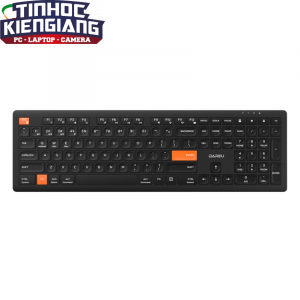 Bàn Phím Không Dây Dareu LK150D Black Orange (Dual Mode, Scissor Switch)